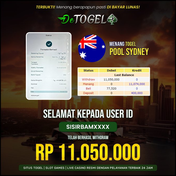 BUKTI JP DI TOGEL SYDNEY