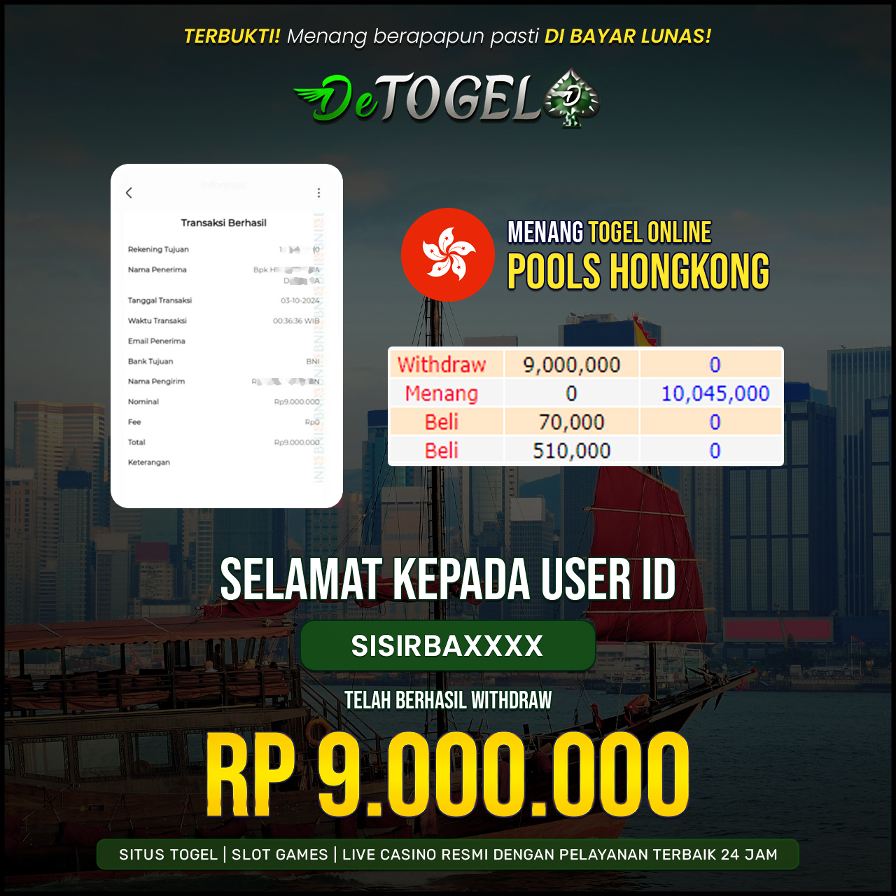 BUKTI JP DI TOGEL POOLS SINGAPORE